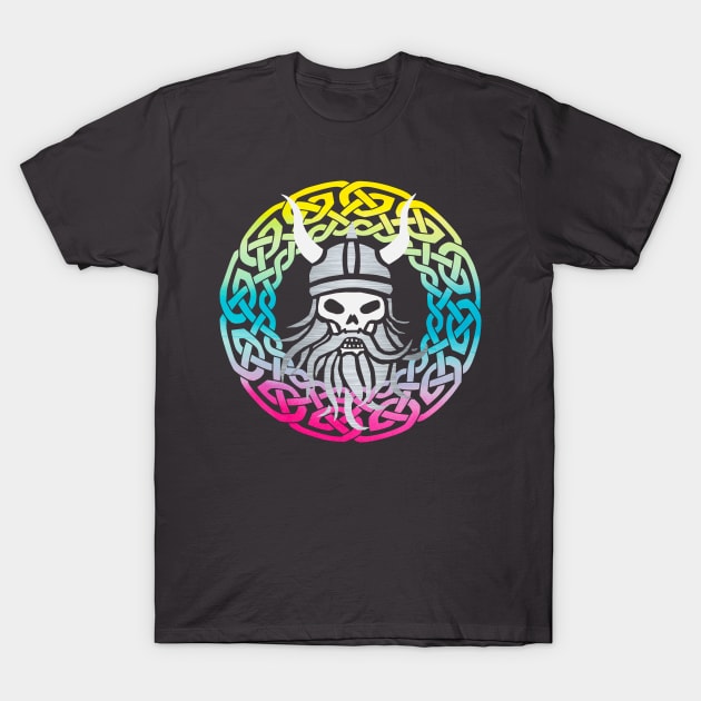Viking Skull T-Shirt by Wild Geometric